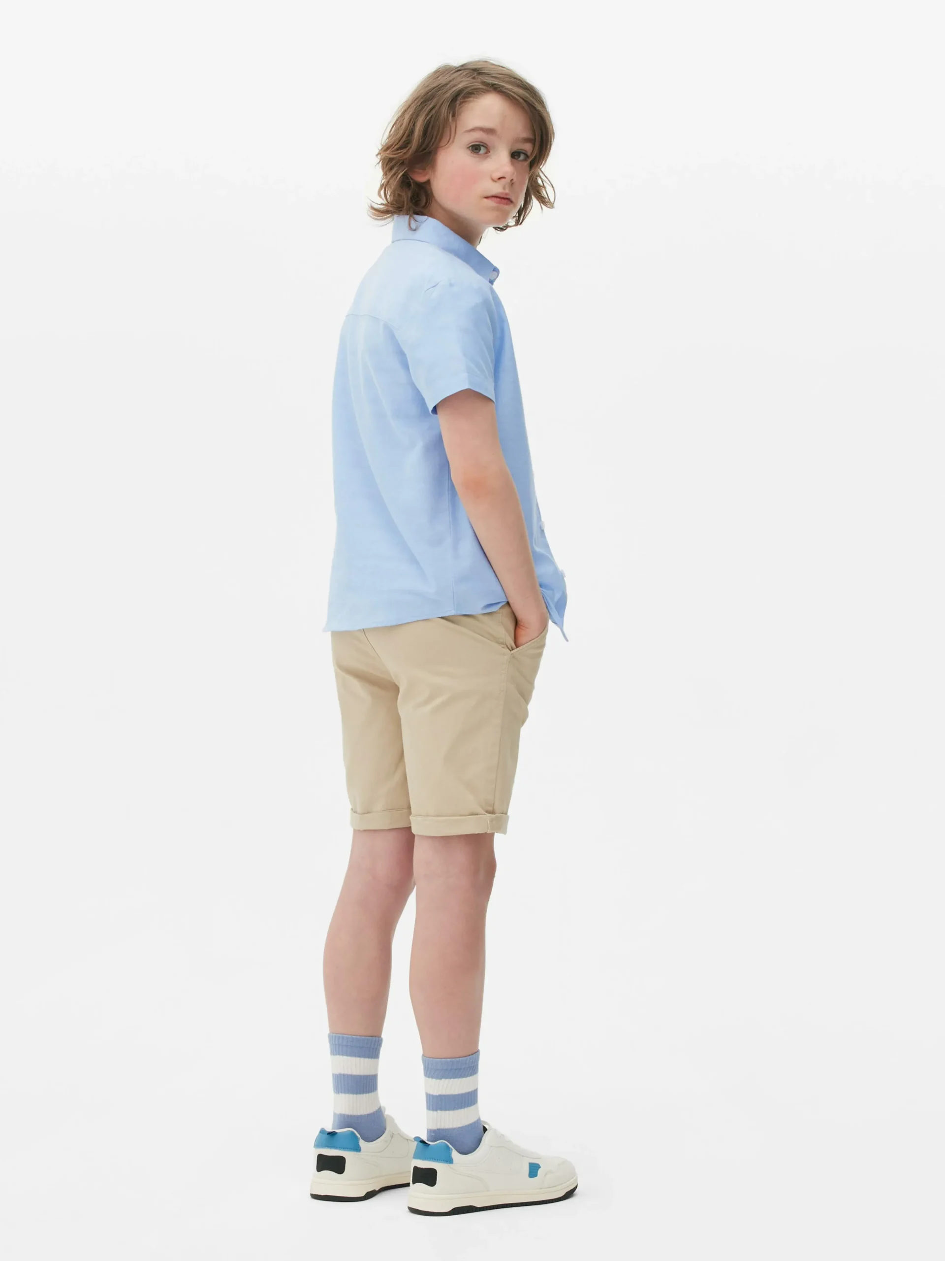 Short Sleeve Oxford Shirt|Primark Hot