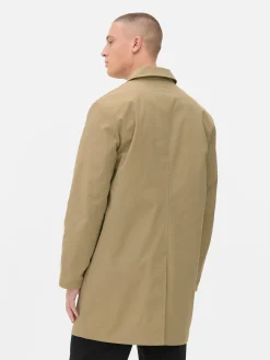 Single-Breasted Long Raincoat|Primark Outlet