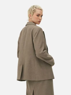 Single-Breasted Oversized Blazer|Primark Online