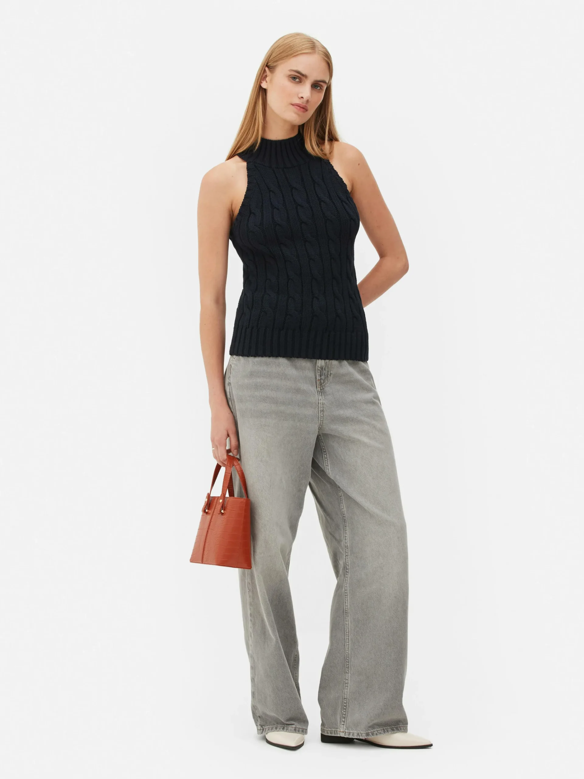 Sleeveless Cable Knit Tank|Primark Discount