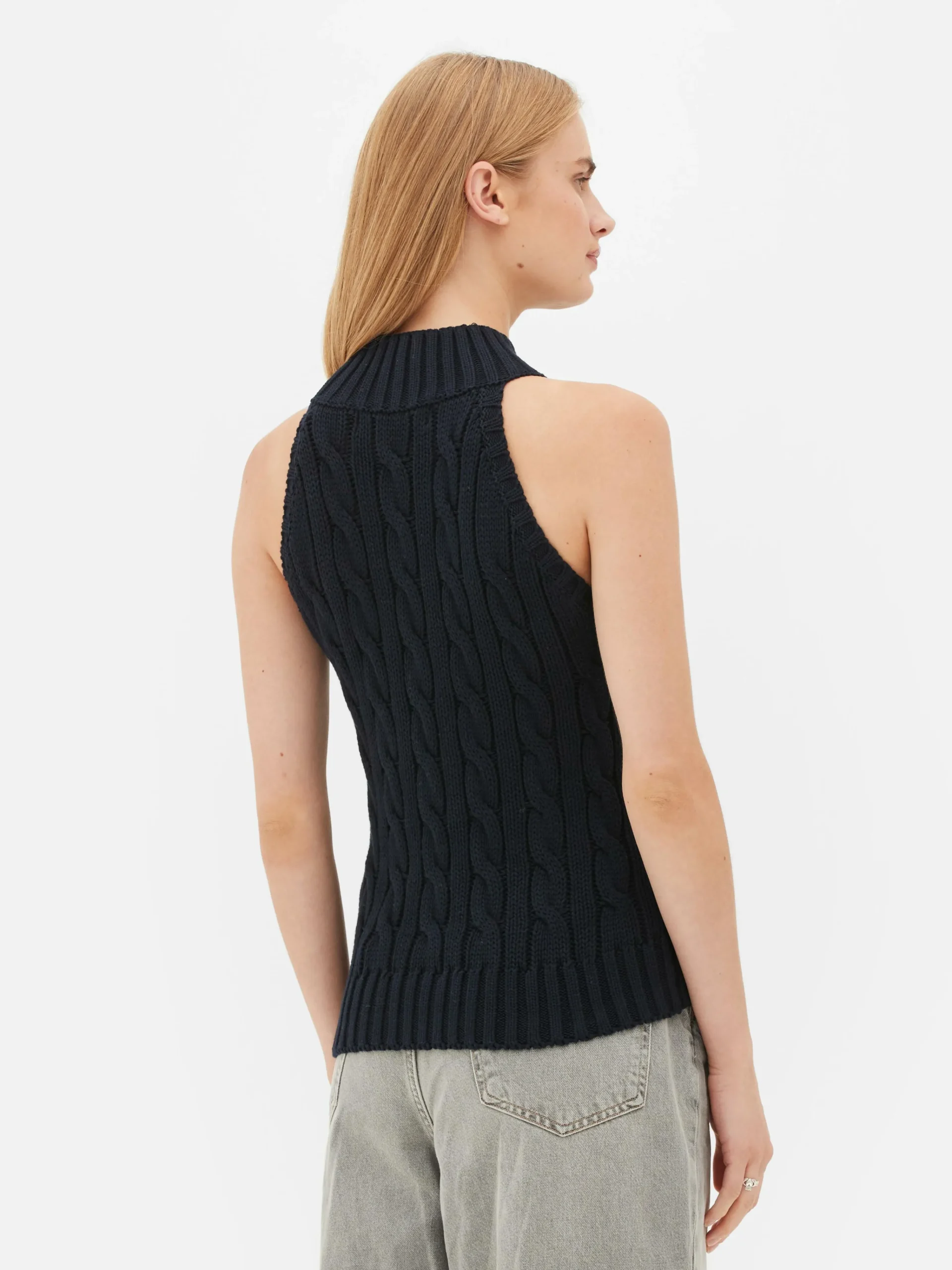 Sleeveless Cable Knit Tank|Primark Discount