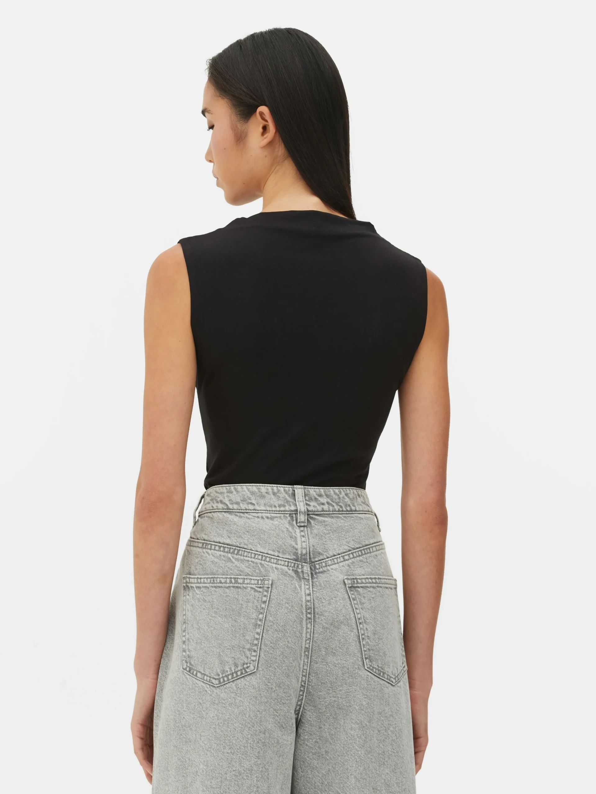 Sleeveless High Neck Bodysuit|Primark New