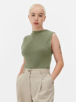 Sleeveless High Neck Bodysuit|Primark Discount