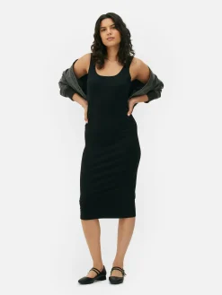 Sleeveless Jersey Midi Dress|Primark New