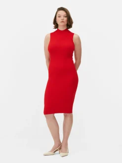 Sleeveless Midi Knit Dress|Primark Discount