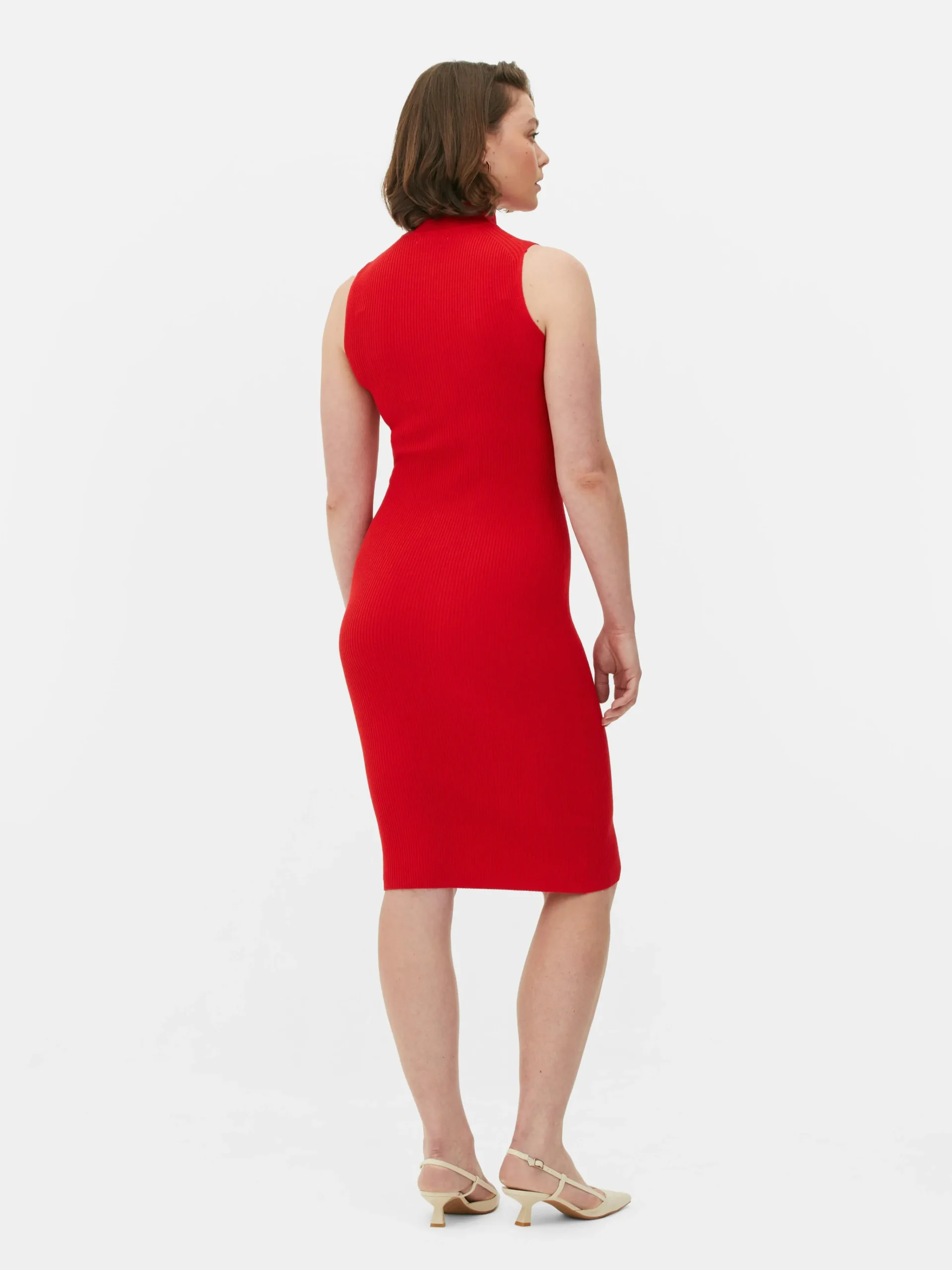 Sleeveless Midi Knit Dress|Primark Discount