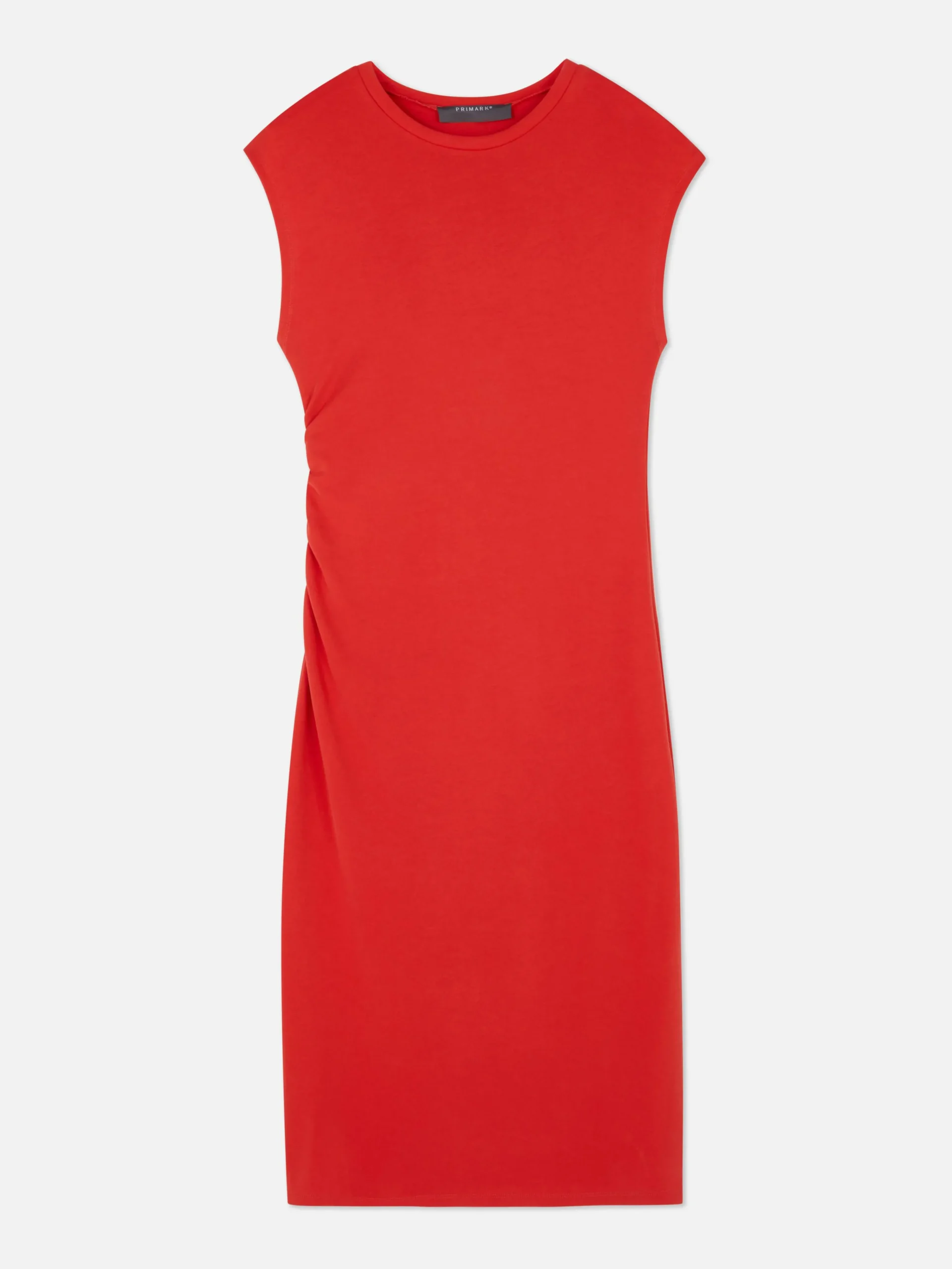 Sleeveless Ruched Midi Dress|Primark Outlet
