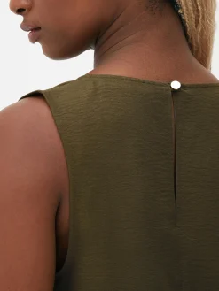 Sleeveless Scoop Neck Blouse|Primark Clearance