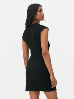 Sleeveless Textured Bodycon Mini Dress|Primark