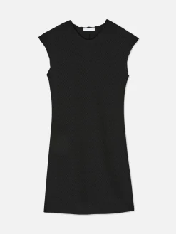 Sleeveless Textured Bodycon Mini Dress|Primark