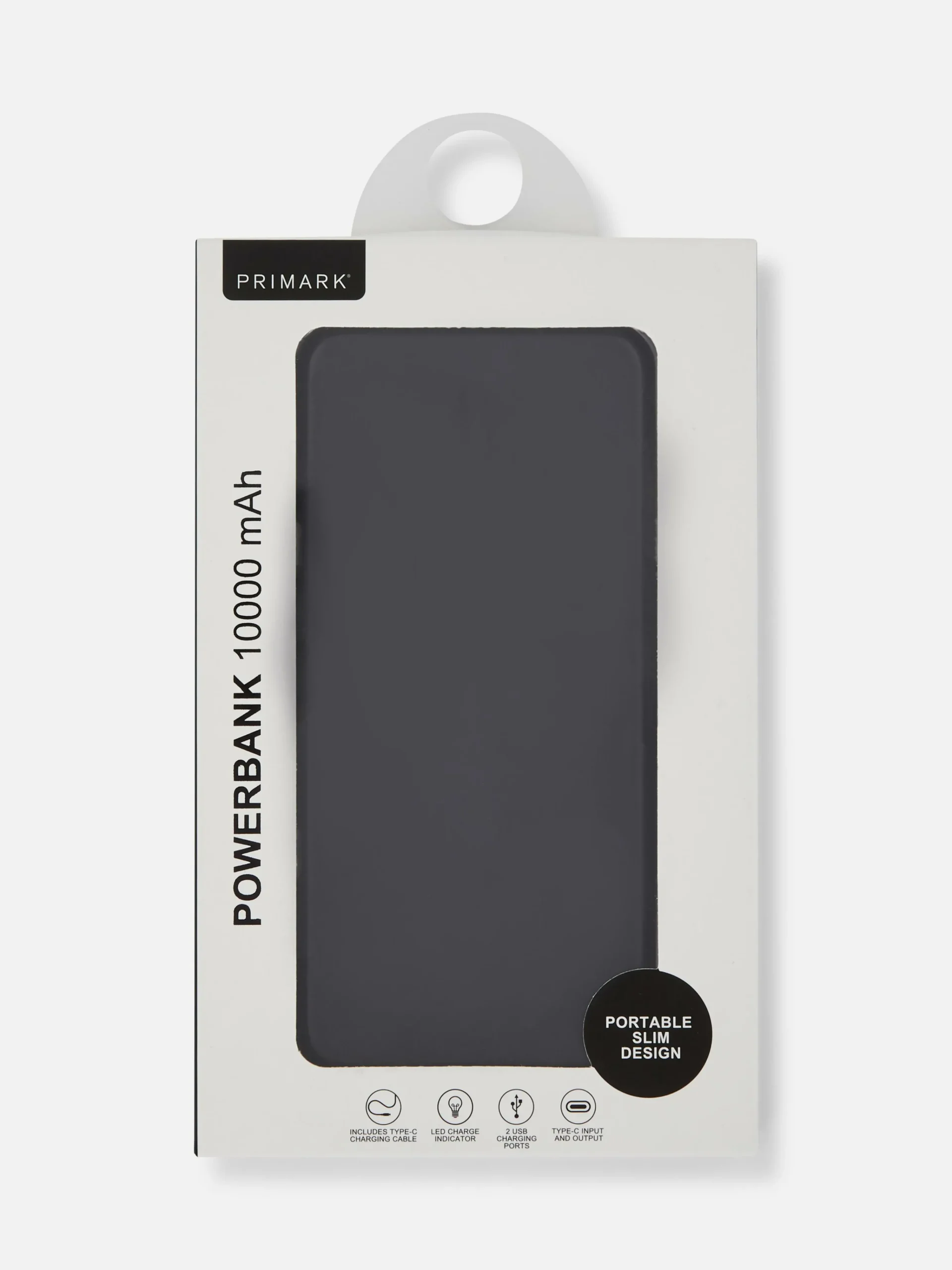 Slim 10,000 MAH Powerbank|Primark Clearance