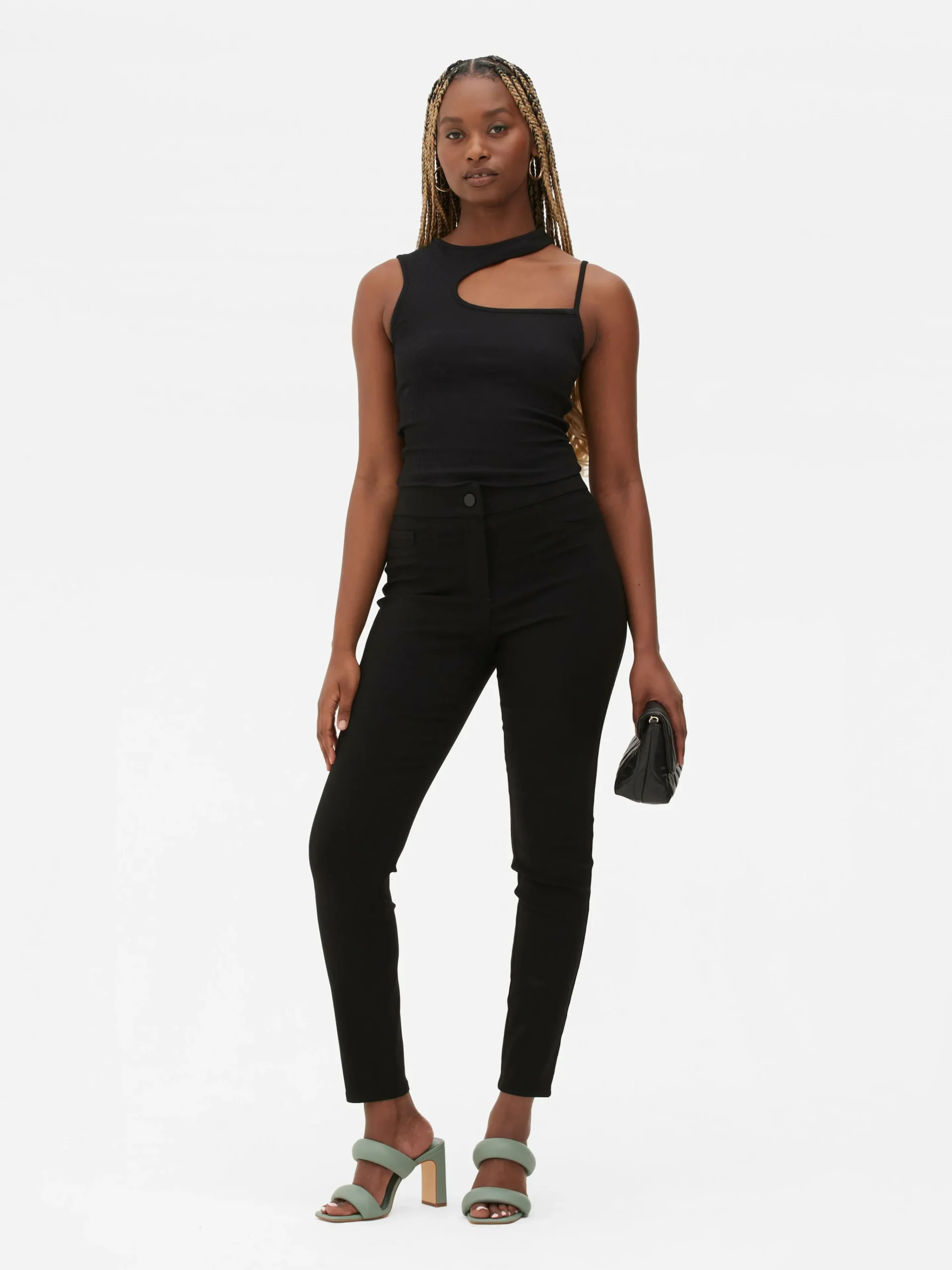 Slim Fit Stretch Pants|Primark Sale