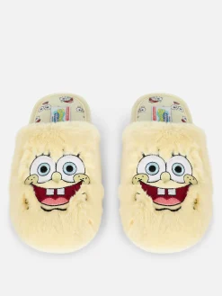 SpongeBob SquarePants Fluffy Slippers|Primark Clearance