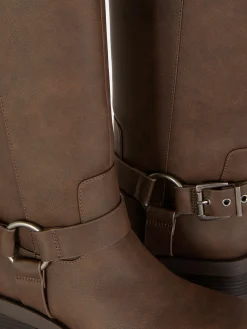 Square Toe Biker Boots|Primark Online