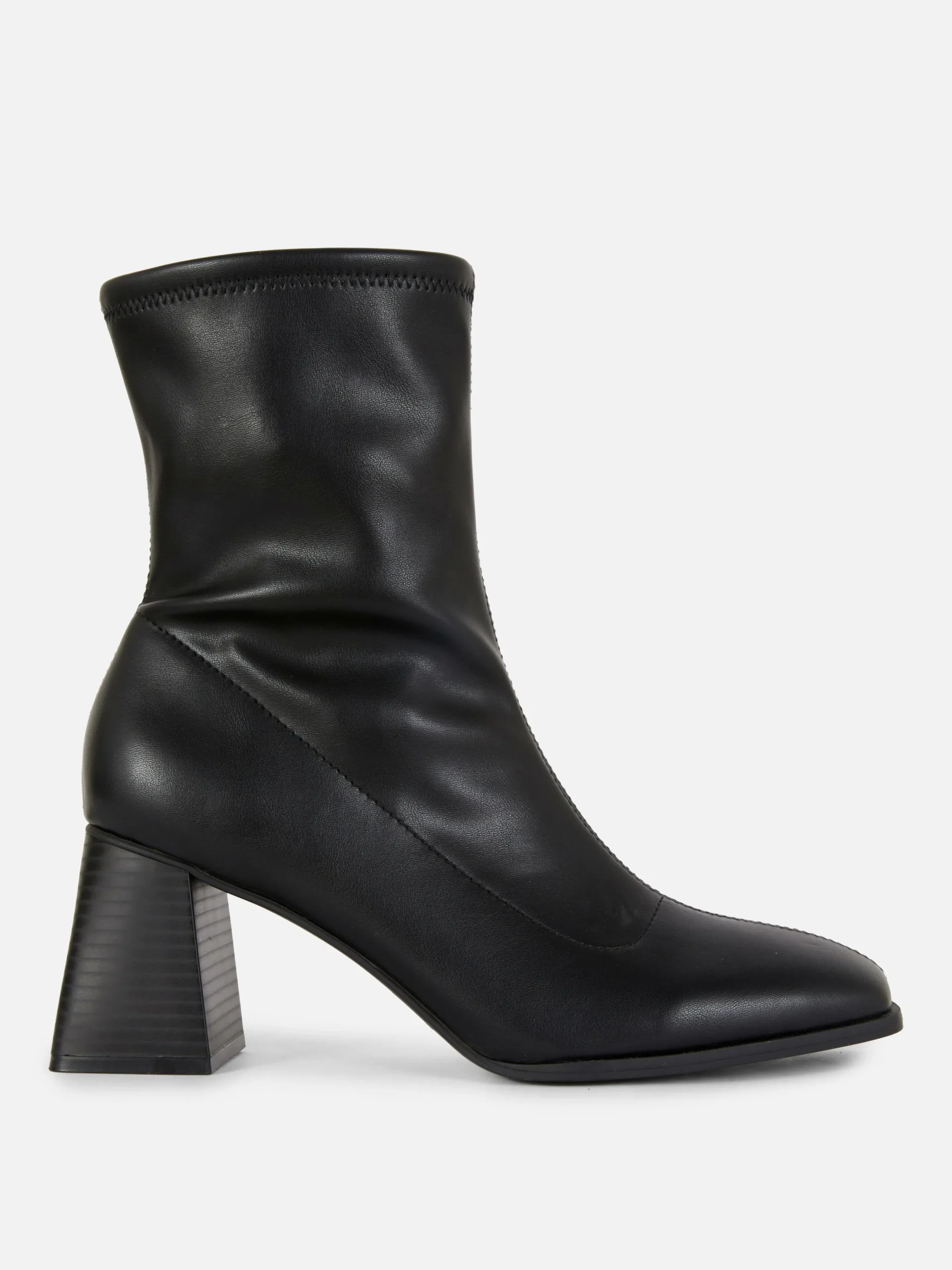 Square Toe Stretch Ankle Boots|Primark Clearance