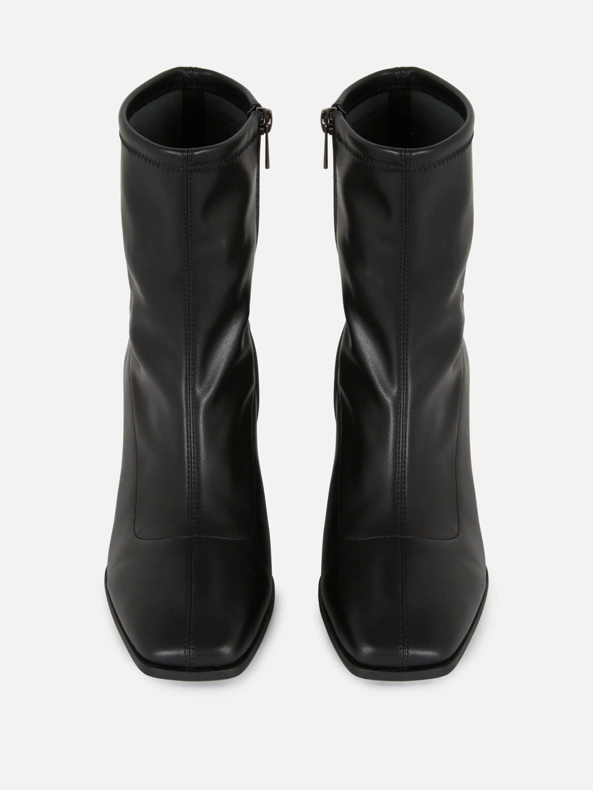 Square Toe Stretch Ankle Boots|Primark Clearance