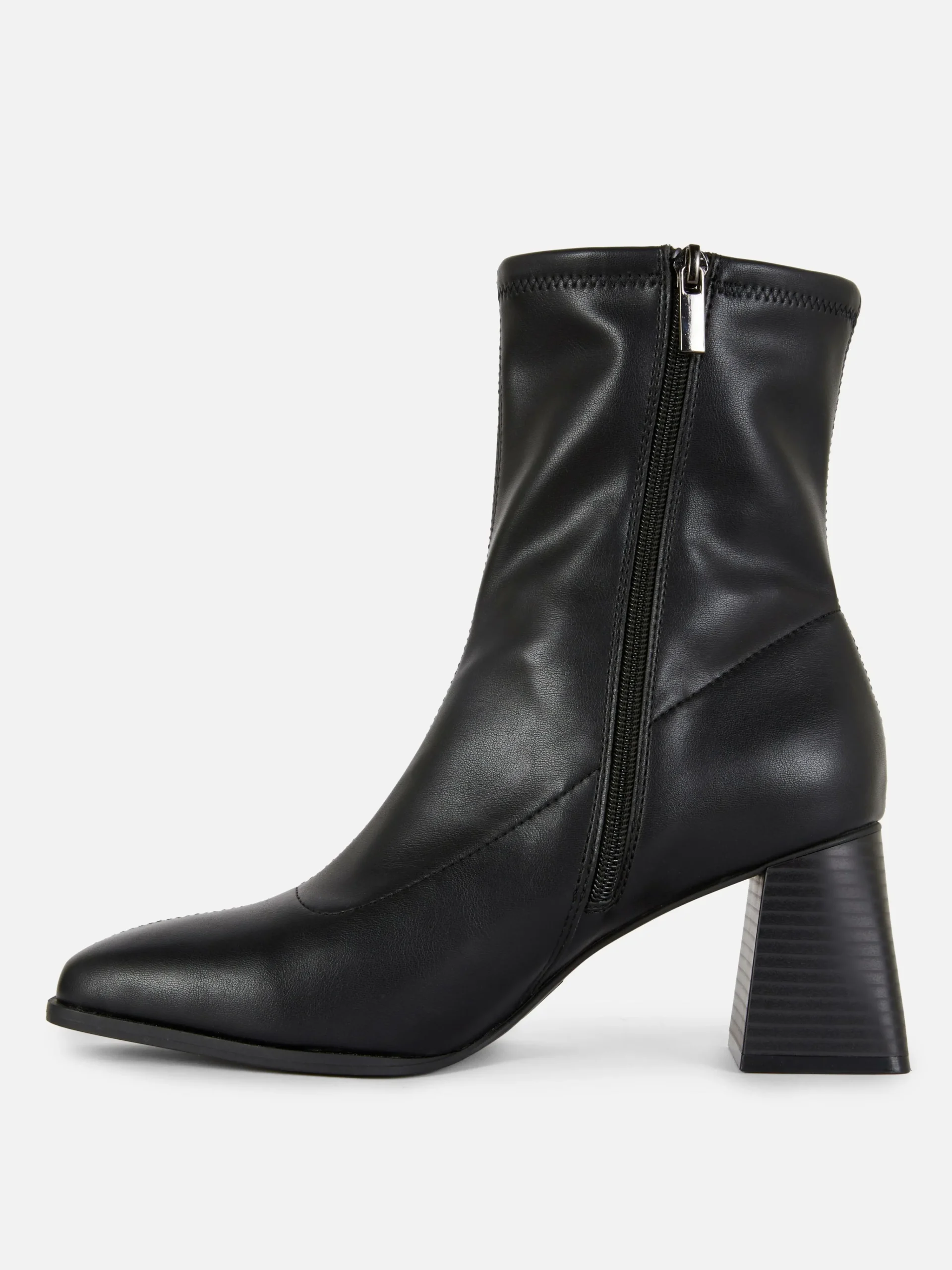 Square Toe Stretch Ankle Boots|Primark Clearance