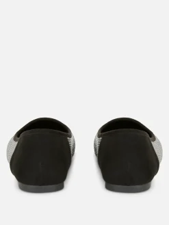 Square Toe Studded Slip-Ons|Primark Clearance