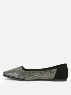 Square Toe Studded Slip-Ons|Primark Clearance