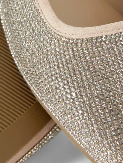 Square Toe Studded Slip-Ons|Primark Discount