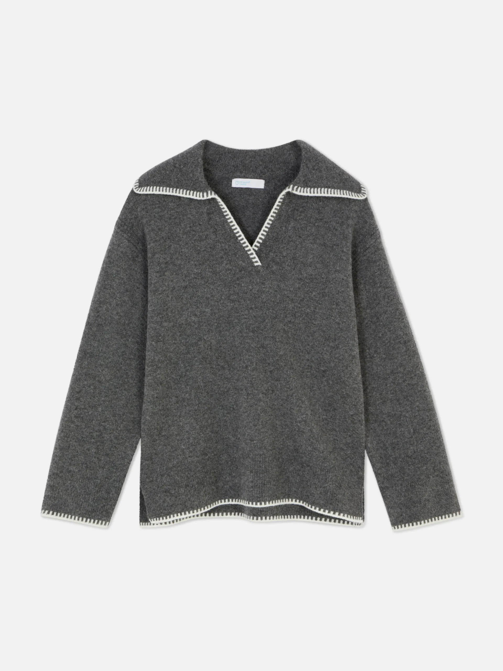 Stitch Collar Sweater|Primark