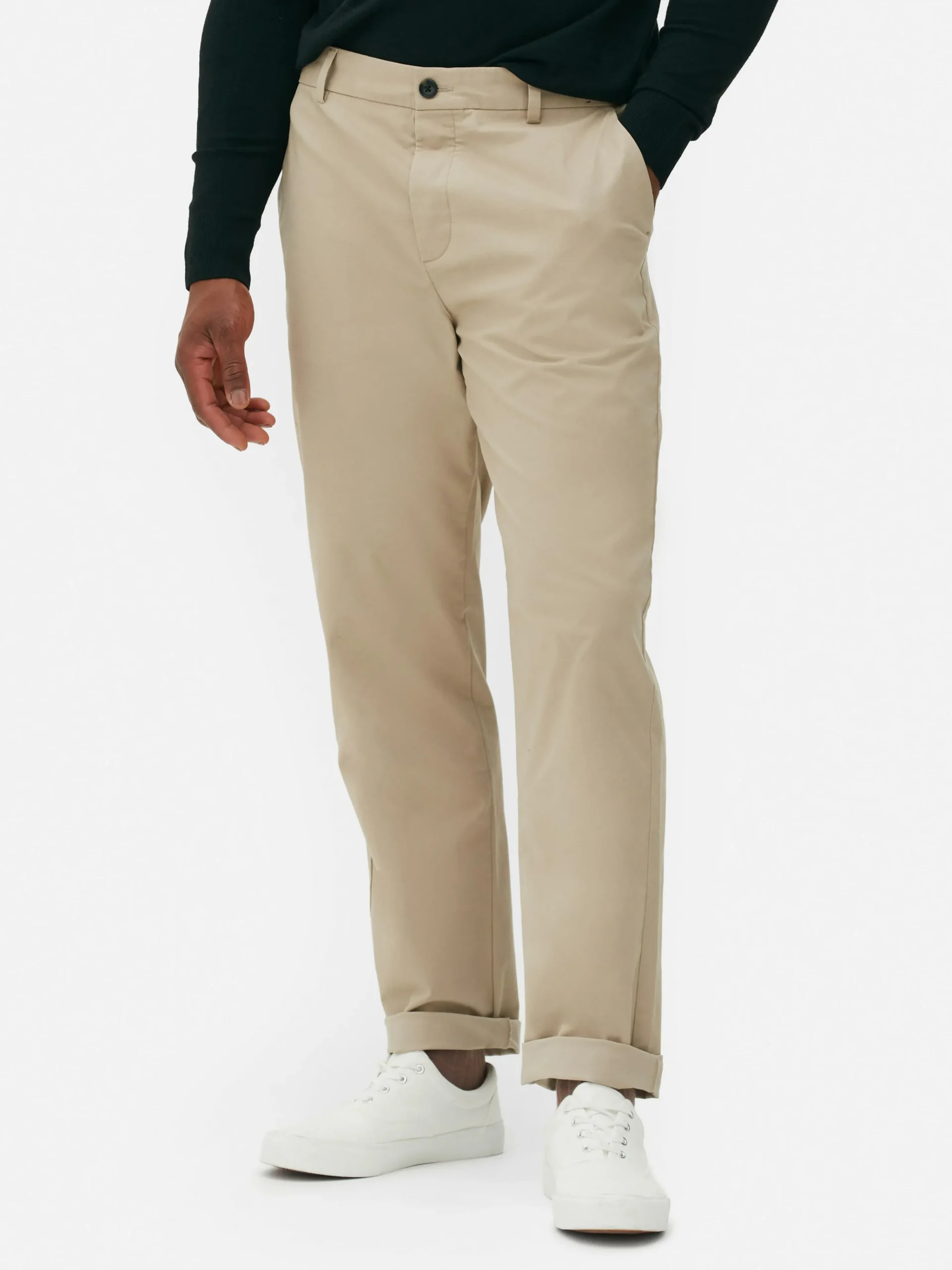 Straight Leg Stretch Chinos|Primark Discount