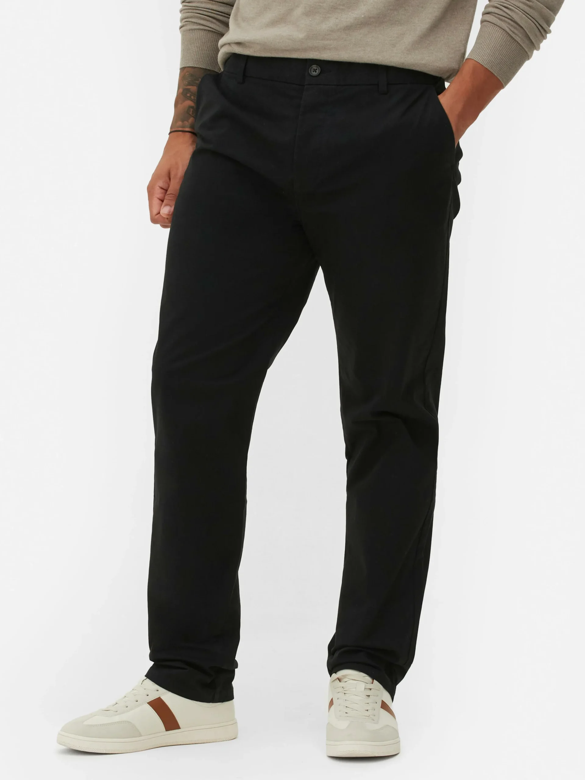 Straight Leg Stretch Chinos|Primark Discount