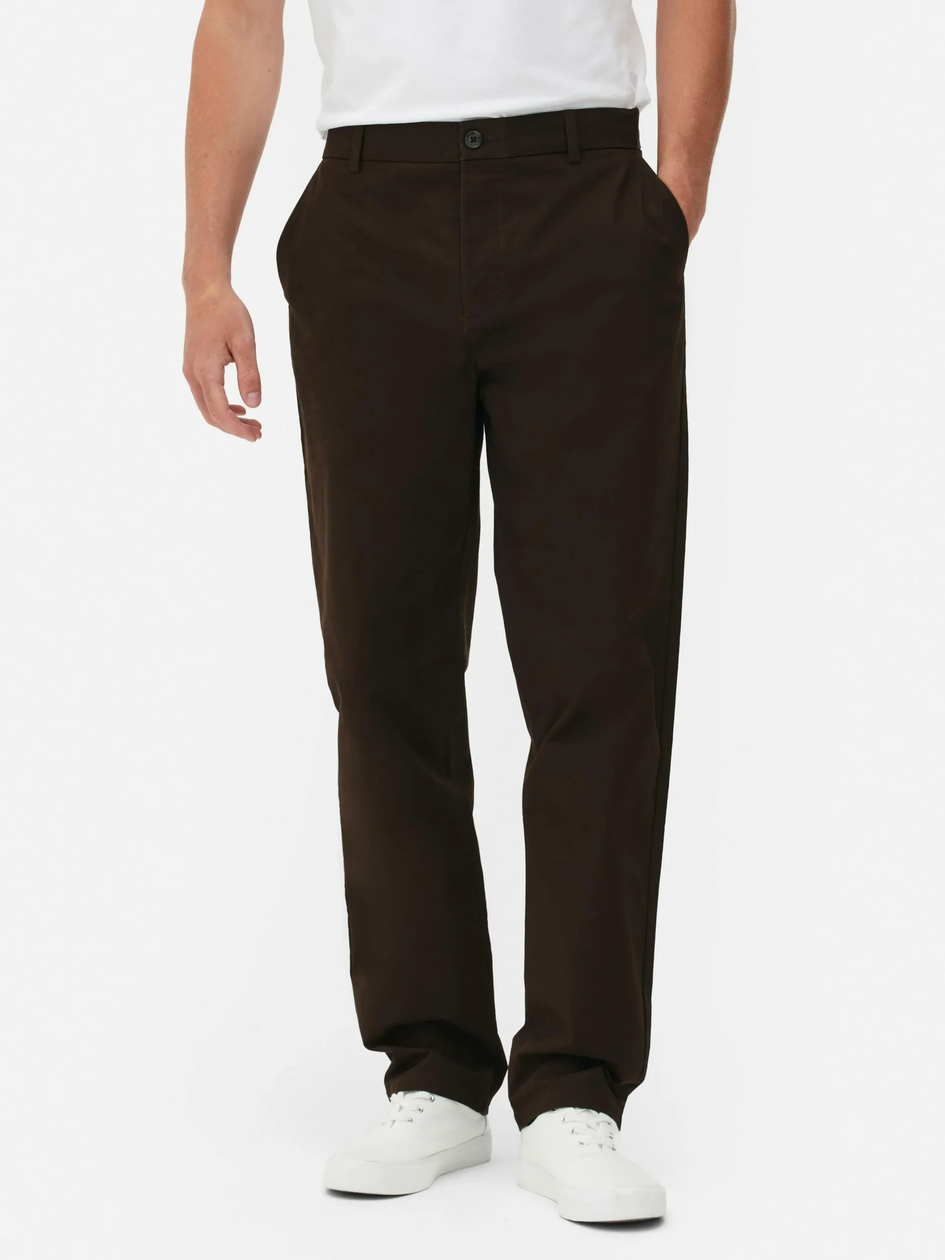 Straight Leg Stretch Chinos|Primark Hot