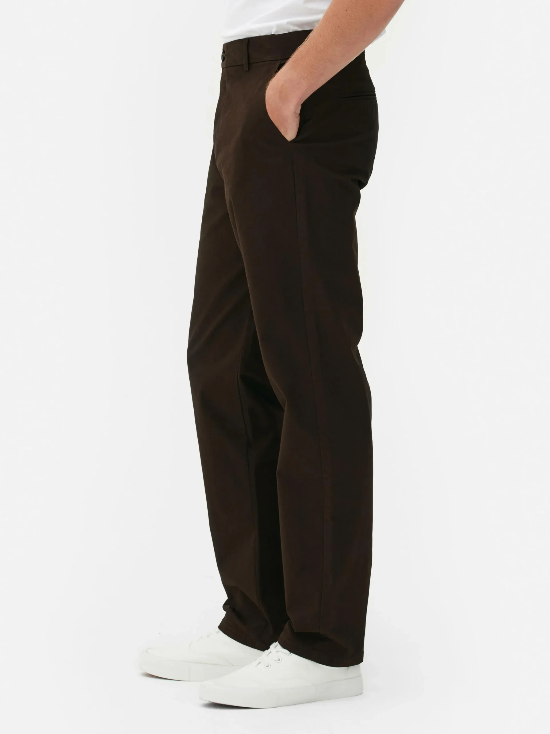 Straight Leg Stretch Chinos|Primark Hot
