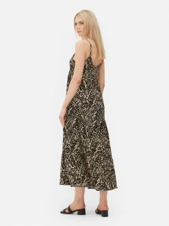 Strappy Tiered Maxi Dress|Primark Sale