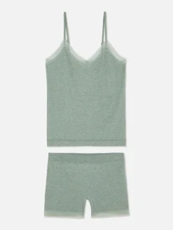 Stretch Cami And Shorts Pajama Set|Primark Outlet