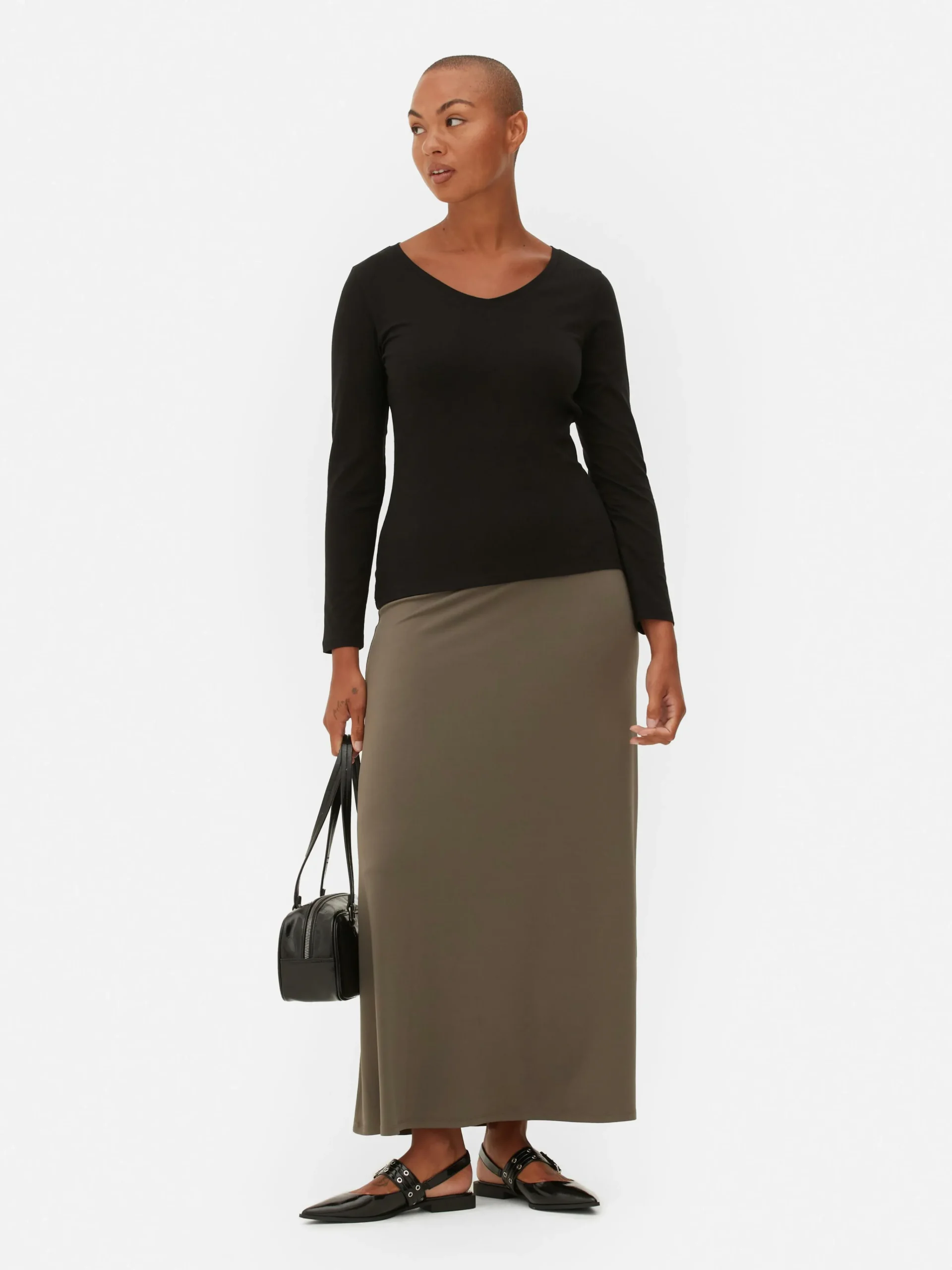 Stretch Long Sleeve T-Shirt|Primark