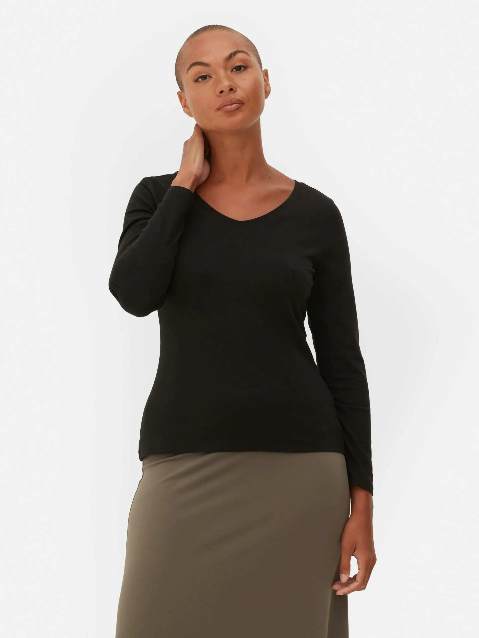 Stretch Long Sleeve T-Shirt|Primark