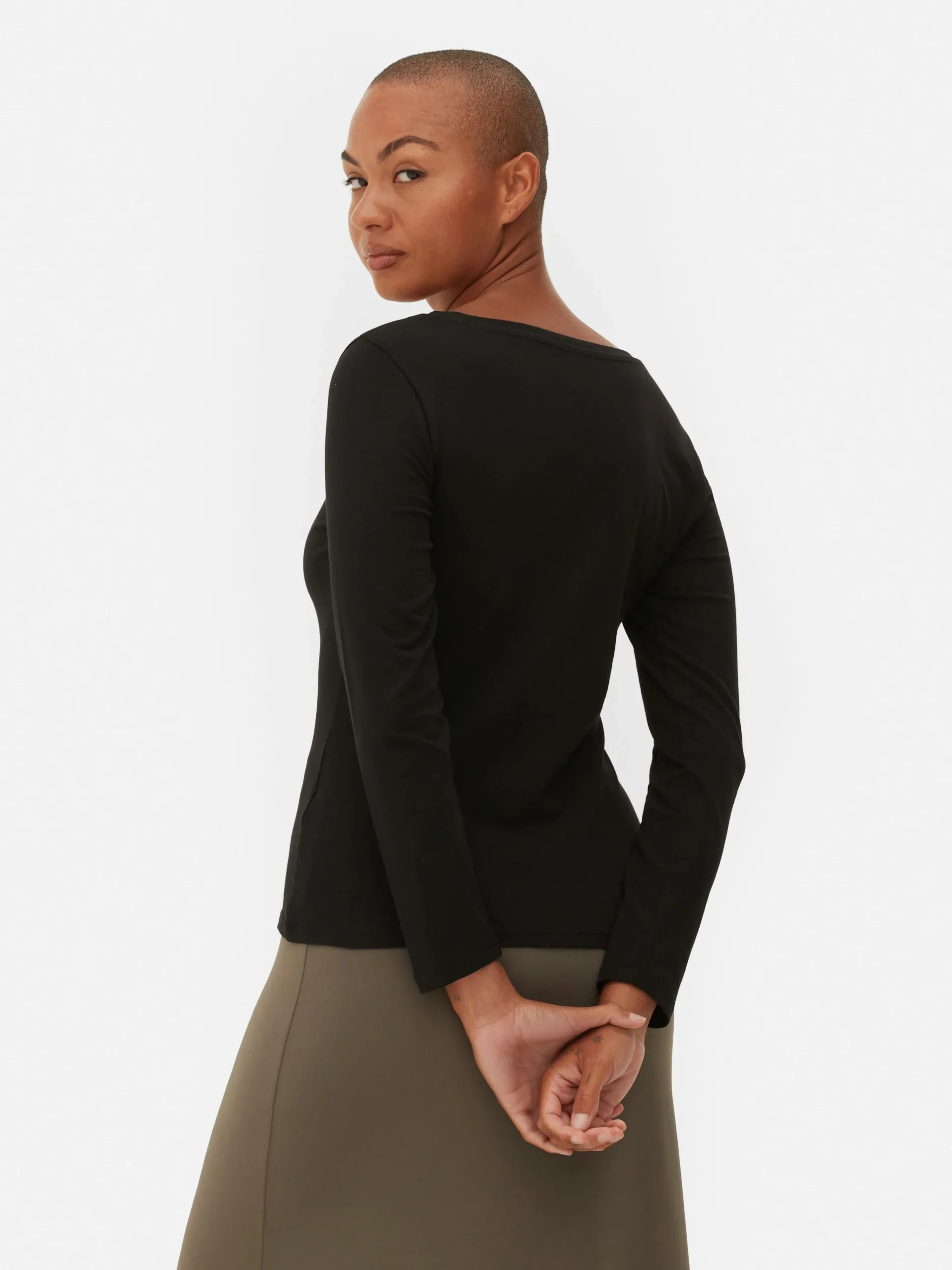 Stretch Long Sleeve T-Shirt|Primark