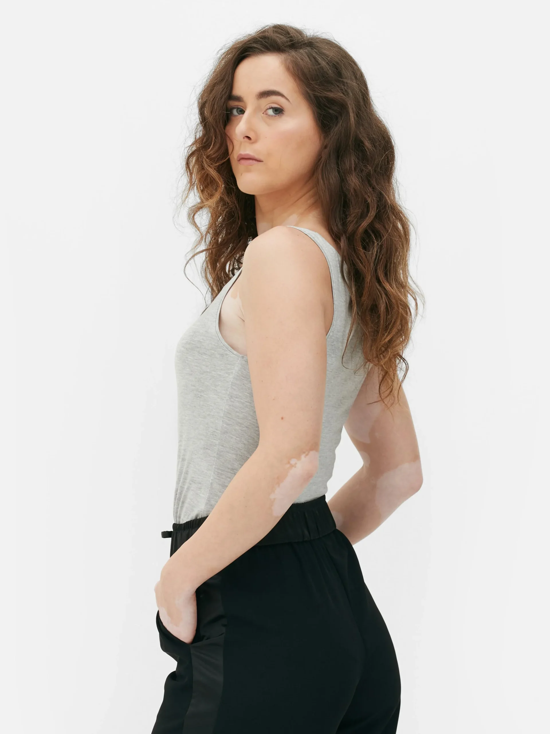 Stretch Scoop Neck Tank|Primark Discount