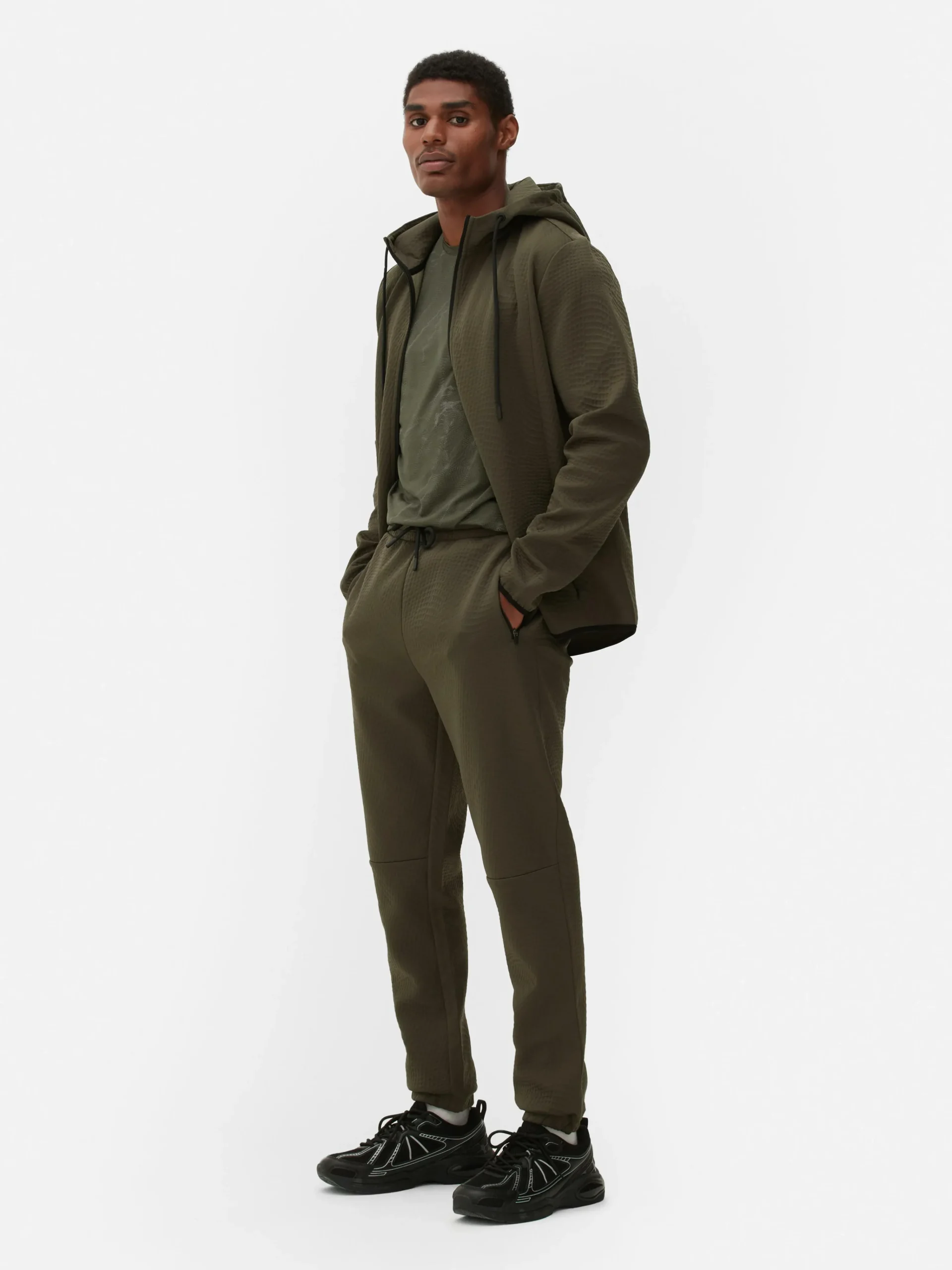 Stretch Waist Textured Joggers|Primark Hot