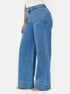 Stretch Wide Leg Jeans|Primark Online