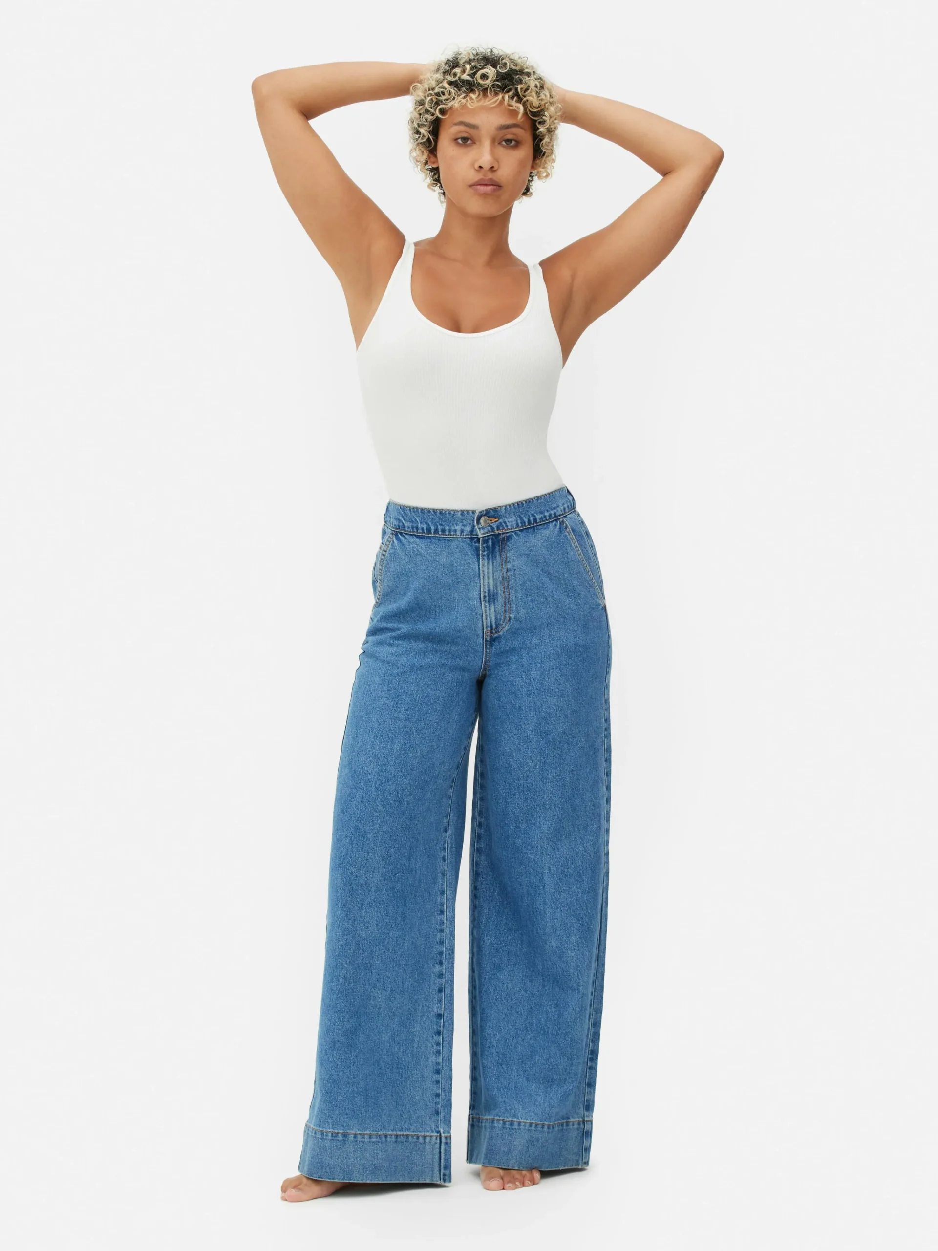 Stretch Wide Leg Jeans|Primark Online