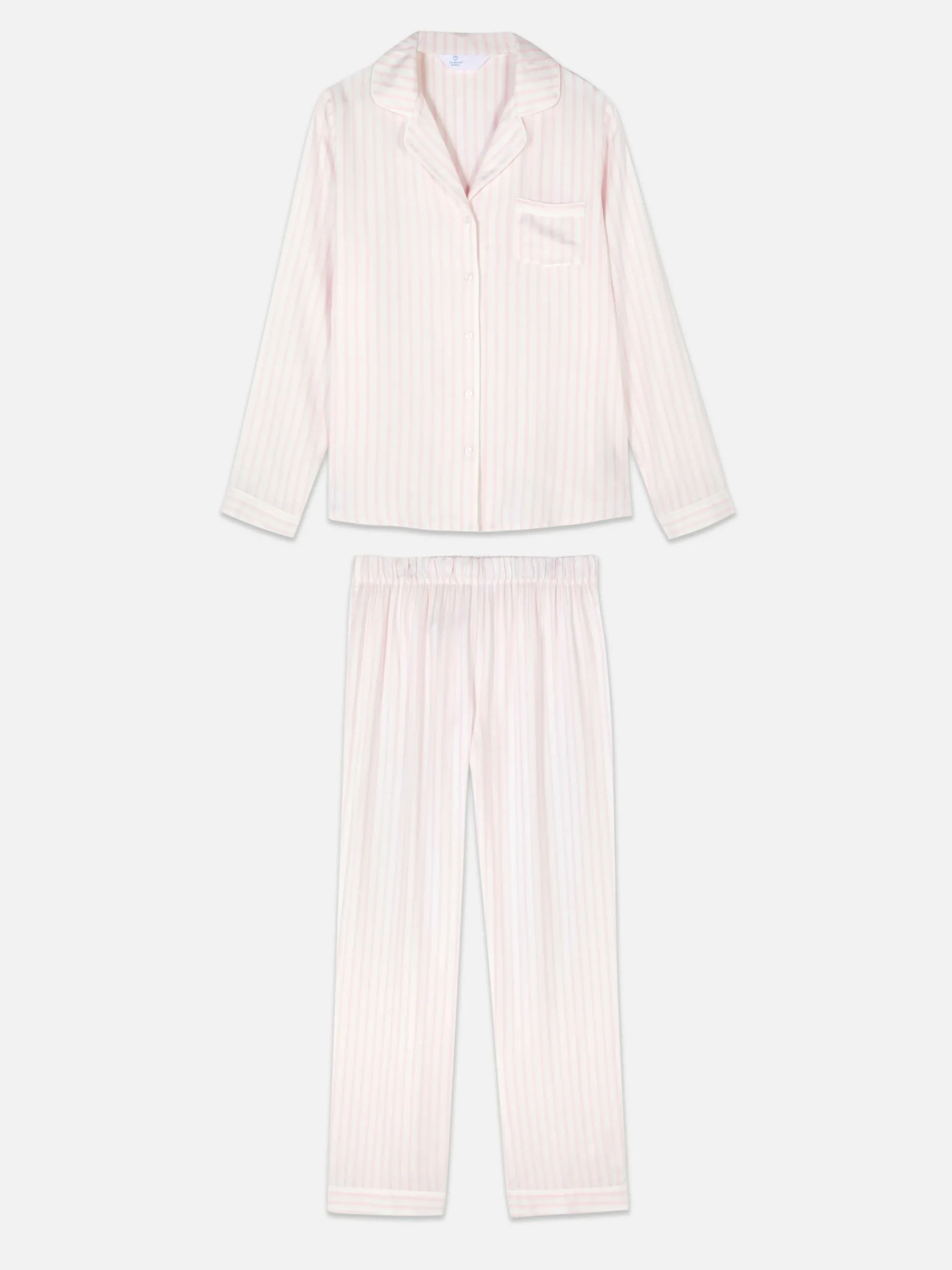 Striped Boyfriend Long Pajamas|Primark Online