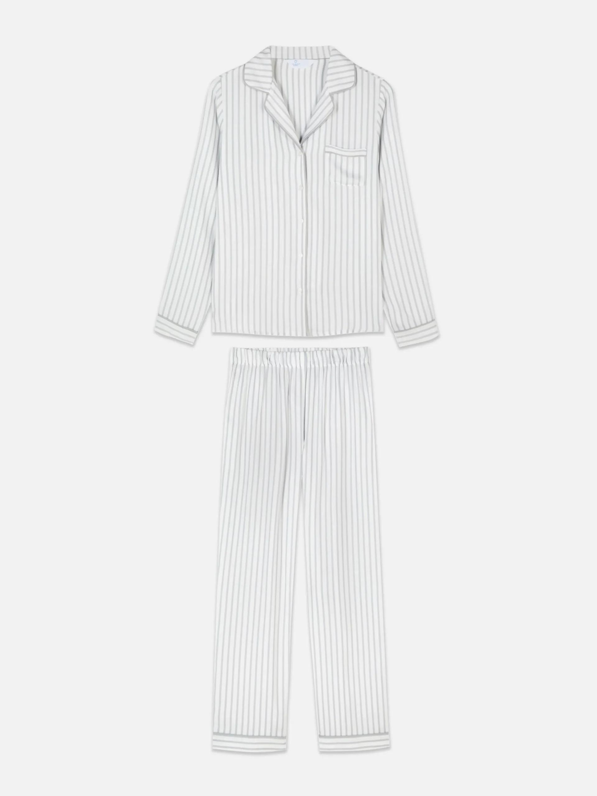 Striped Boyfriend Long Pajamas|Primark Outlet