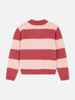 Striped Cable Knit Sweater|Primark Sale