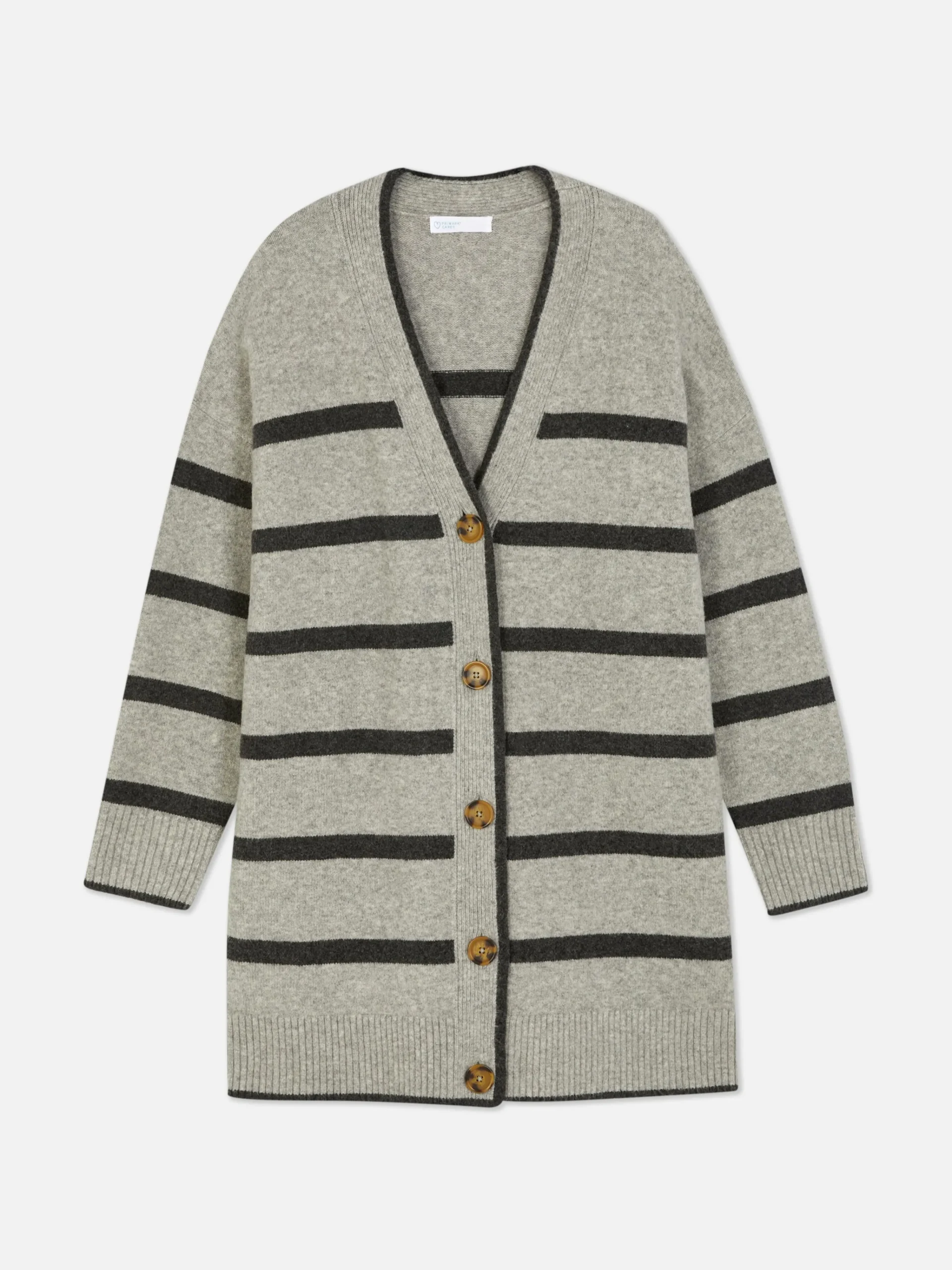 Striped Longline Cardigan|Primark New
