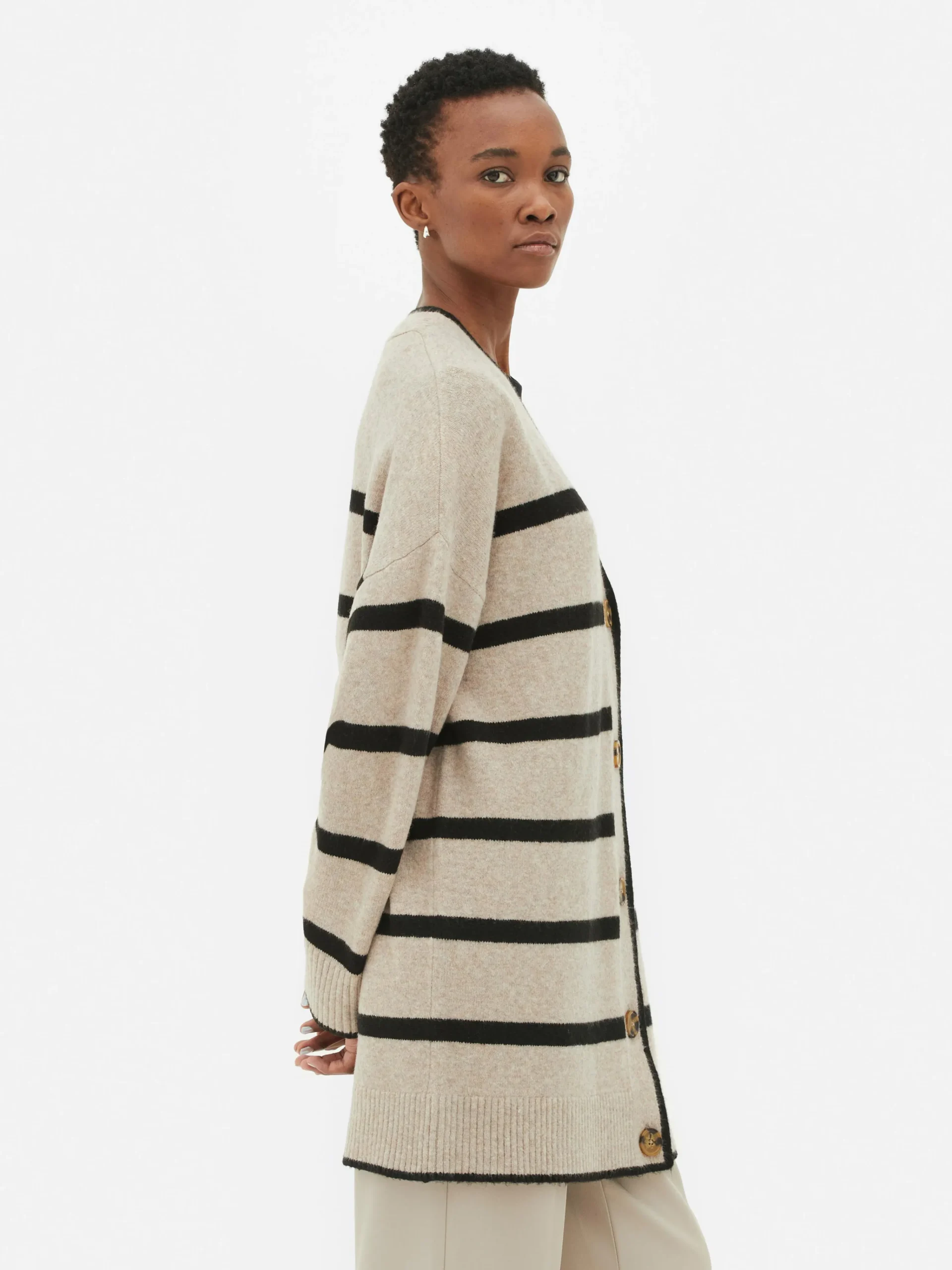 Striped Longline Cardigan|Primark Hot