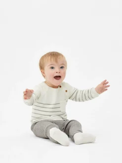 Striped Sweater And Leggings Set|Primark Outlet