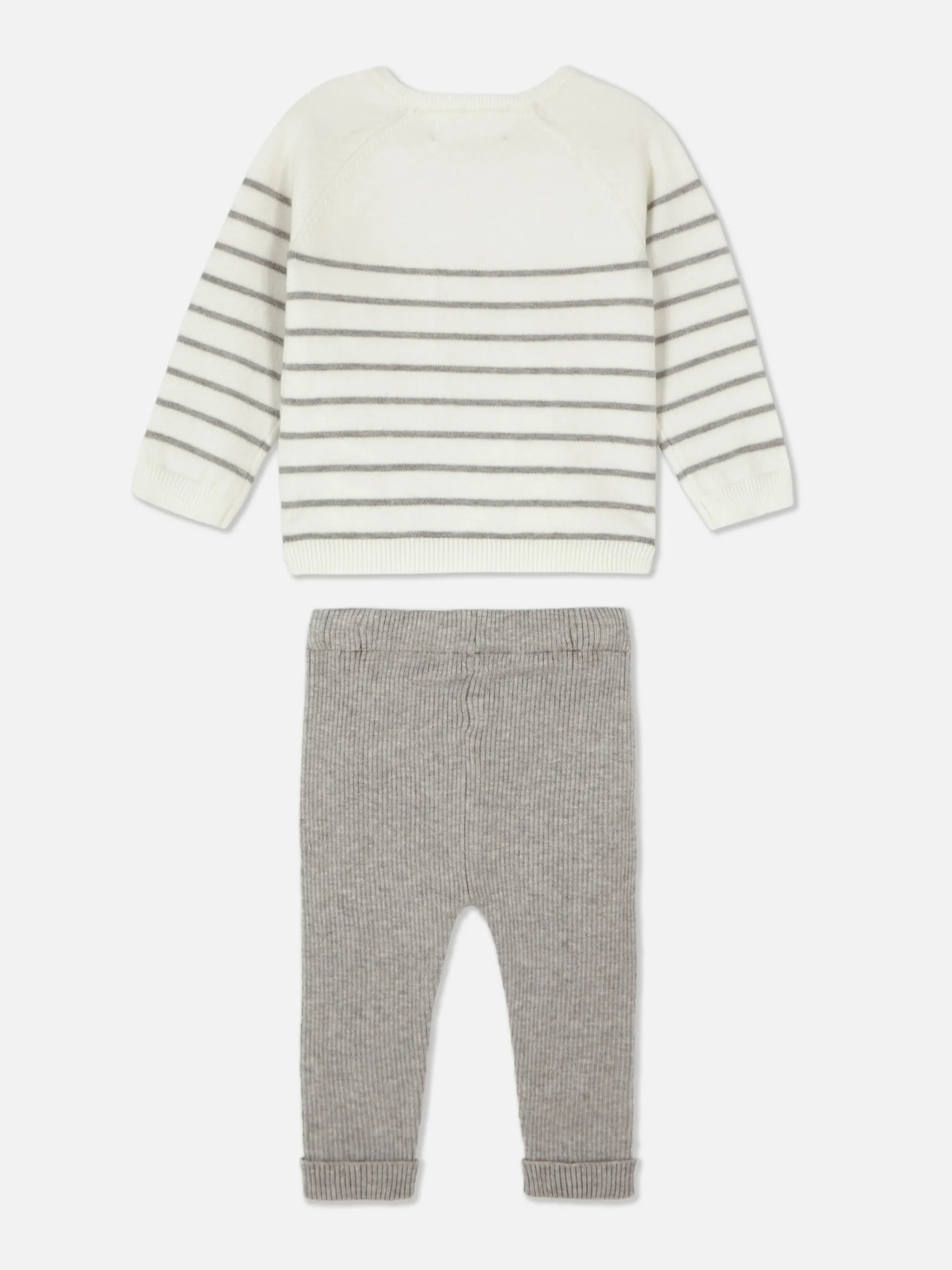 Striped Sweater And Leggings Set|Primark Outlet