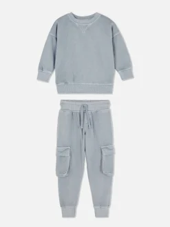 Sweatshirt And Cargo Joggers Set|Primark Hot