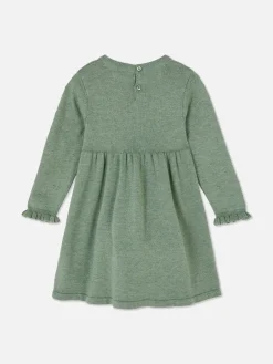 Swiss Dot Knit Dress And Tights Set|Primark Clearance