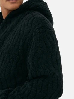 Textured Fleece Robe|Primark Online