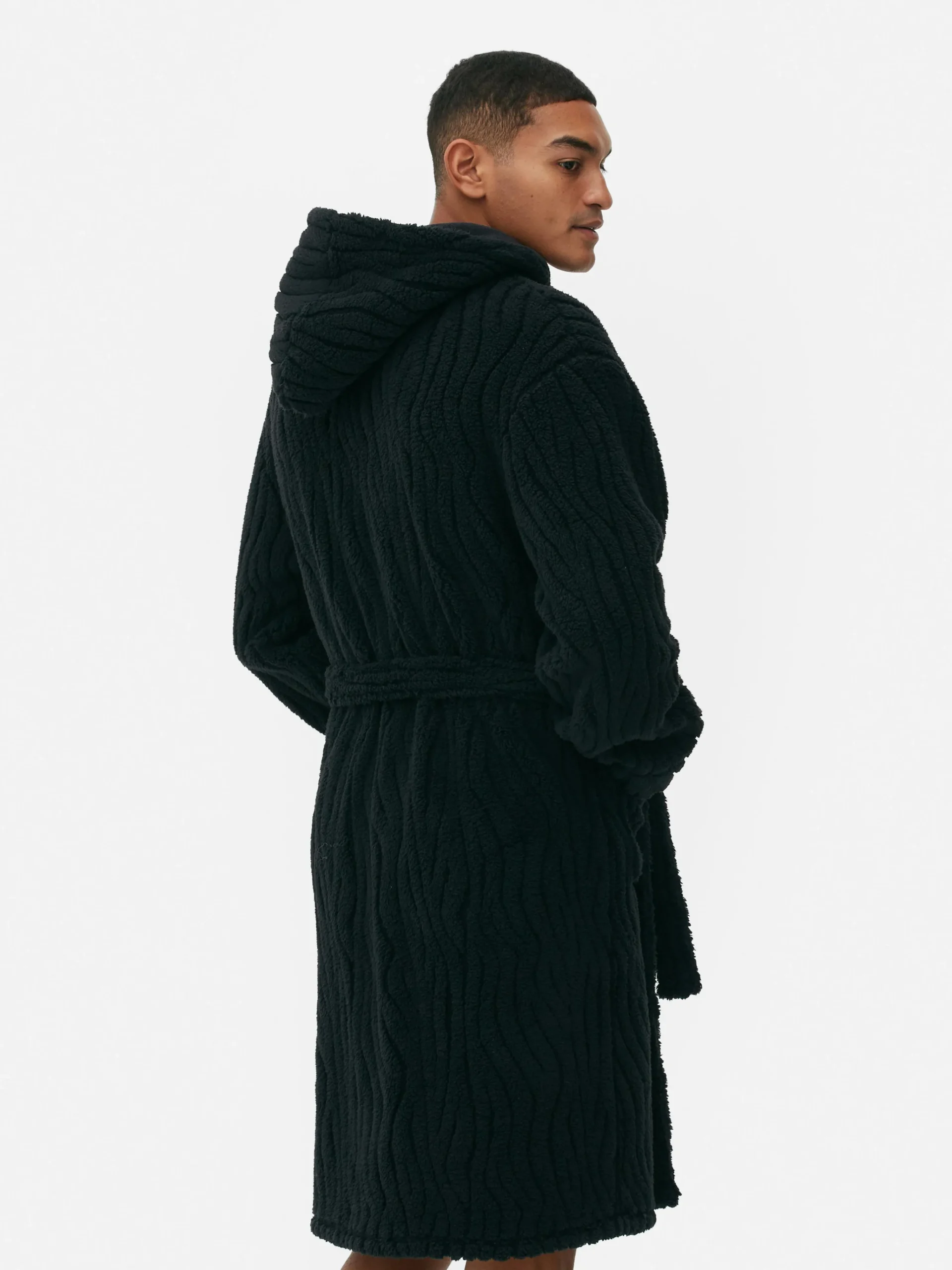 Textured Fleece Robe|Primark Online