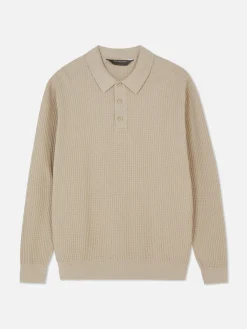 Textured Polo Sweater|Primark Discount